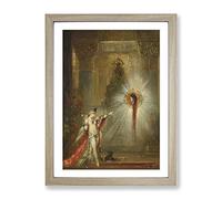 The Apparition By Gustave Moreau Classic Painting Framed Print | A4 Oak Framed Wall Art | Ready to Hang | Classic Historical Picture | Living Room Bedroom Lounge Office