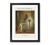 The Apparition By Gustave Moreau Exhibition Museum Painting Framed Print | A2 Black Framed Wall Art | Ready to Hang | Modern Historical Picture | Living Room Bedroom Lounge Office
