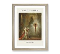 The Apparition By Gustave Moreau Exhibition Museum Painting Framed Print | A4 Oak Framed Wall Art | Ready to Hang | Modern Historical Picture | Living Room Bedroom Lounge Office