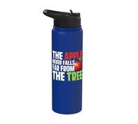 The Apple Never Falls Far from The Tree Apple Stainless Steel Insulated Water Bottle