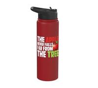 The Apple Never Falls Far from The Tree Apple Stainless Steel Insulated Water Bottle