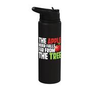 The Apple Never Falls Far from The Tree Apple Stainless Steel Insulated Water Bottle