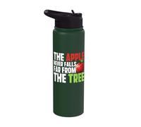 The Apple Never Falls Far from The Tree Apple Stainless Steel Insulated Water Bottle