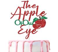 The Apple of Our Eye Cake Topper, Fall Fruit Baby Shower Decorations Red | Fall Fruit Apple Theme Baby Birthday Decoration, Apple Theme Welcome Baby Party Decorations, Apple Girl Baby Shower Decor