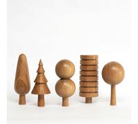 The Arboretum Handmade Wooden Woodland - Oak Ornaments