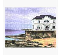 (The Arcadia, Portrush, Ireland. (Painting.)=1356) Jigsaw Puzzle Wooden 300-Piece for Adults Kids Seniors- Home Decor Family Activity Game Wall Art 38x26cm / 15x10inch Birthday Party Gift Toy