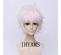 The Arcana Asra Julian Devorak anime Costume Cosplay Wig hair Synthetic Short Fluffy Layered Halloween Party Play Role + Wig Cap CHINA as the picture