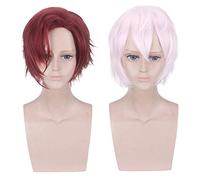 The Arcana Cosplay Wigs Mystery Asra White Wig Julian Devorak Red Brown Hair Cosplay Wig + Wig Cap Julian Devorak