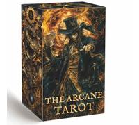 The Arcane Tarot Deck Set with Guidebook, Mystical Dark Fantasy Art Design, 78 Cards and Illustrated Manual, Fortune Telling Collection