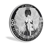 The Archangel Michael Challenge Coin Police Military Hero's Coin (Single Coin)
