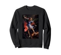 The Archangel Michael defeating Satan by Guido Reni (1635) Sweatshirt