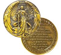 The Archangel Saint Michael Protection Christian Challenge Coin Faith Reminder Pocket Token