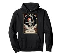 The Archer Archery Bow and Arrow Tarot Card Skeleton Witchy Pullover Hoodie