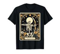 The Archer Archery Bow and Arrow Tarot Card Skeleton Witchy T-Shirt