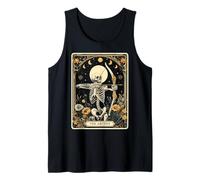 The Archer Archery Bow and Arrow Tarot Card Skeleton Witchy Tank Top