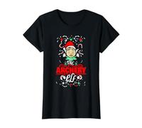 The Archery Elf Christmas Funny Archer Value Graphic T-Shirt, Women, Black, M