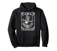 The Archery Mom Archer Bow and Arrow Tarot Card Skeleton Pullover Hoodie