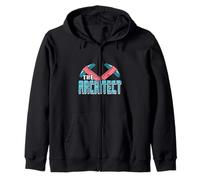 The ARCHITECT Retro Vintage Architecture Designs Present Zip Hoodie