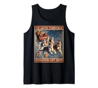 The Arctic Purrforce - Classic Christmas Cats Sleigh Ride Tank Top