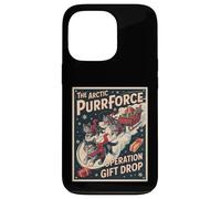 The Arctic Purrforce - Vintage Christmas Cats Sleigh Ride Case for iPhone 13 Pro