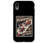 The Arctic Purrforce - Vintage Christmas Cats Sleigh Ride Case for iPhone XR