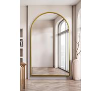 The Arcus - Gold Framed Arched Leaner/Wall Mirror 75" X 47" (190CM X 120CM)