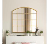 The Arcus - Gold Framed Arched Window Leaner/Wall Mirror 39" X 39" (100x100CM) Suitable for Inside and Outside!