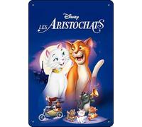 The Aristocats (1970) Movie Plaque Poster Metal Tin Sign 8" x 12" Vintage Retro Wall Decor