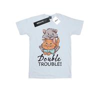The Aristocats Double Trouble Cotton T-Shirt Disney White 5-6 Years
