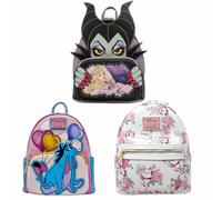 The Aristocats Marie Floral Allover-Print Mini Backpack Villains Scene Maleficent Sleeping Beauty Backpack Children Schoolbag Red