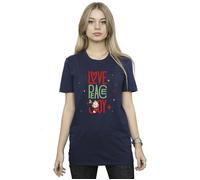 The Aristocats Marie Love Peace Joy Cotton Boyfriend T-Shirt Disney Navy L