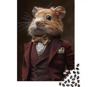 The Aristocrat Gerbil Puzzle 500 Piece Adult Jigsaw Puzzle Puzzles for Adults & Teenager for Adults Puzzles 500pcs (52x38cm)