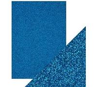 The Ark Craft, A4 250 GSM Glitter Card, Soft Touch Luxury (5 Pack) (Royal Blue)