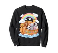The Ark Of Joy Kawaii Noahs Ark Cute Animals Sweatshirt