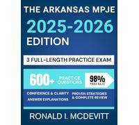 The Arkansas MPJE 2025-2026 Edition: Your Complete Roadmap to Navigating Pharmacy Law, Featuring Targeted Review, Realistic Practice Questions, and Clear Legal Breakdowns.