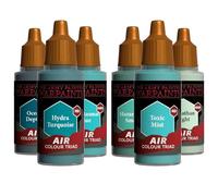 The Army Painter, Air Triads - Airbrush-Ready Paint - Turquoise with 6 x 18 ml Pre-thinned Acrylic Paints - Paint Sprayer Paints for D&D & Warhammer Miniatures