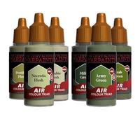 The Army Painter, Air Triads Deathly + Drab Green - Airbrush-Ready Paint Green with 6 x 18 ml Pre-thinned Acrylic Spray Gun Paints - Paint Sprayer Paints for D&D & Warhammer Miniatures