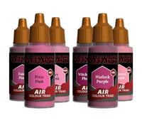 The Army Painter, Air Triads Magenta + Pink - Airbrush-Ready Paint Magenta + Pink with 6 x 18 ml Pre-thinned Acrylic Spray Paints - Air Paints for D&D & Warhammer Miniatures