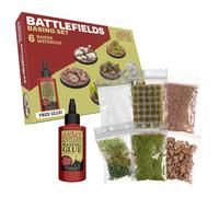 The Army Painter Battlefields Basing Set, 50ml PVA Glue, 35 Green Tufts, 1 Bo...