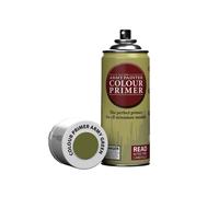 The Army Painter, Base Primer Army Green, 400 mL Acrylic Spray Primer, Spray Paint Basecoat for Miniature Priming, Tabletop Roleplaying, Boardgames, and Wargames Miniature Modellin