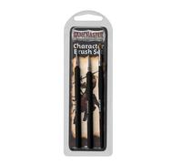 The Army Painter GameMaster Character Brush Set - 3 Essential Model Paint Brushes: 1 Detail Paint Brush, 1 Monstrous Brush and 1 Dry Brush. A Paint Brush Set For Warhammer 40k or DnD Miniature Paint