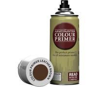 The Army Painter Colour Primer Leather Brown, 400 mL Acrylic Spray Primer, Spray Paint Basecoat for Miniature Priming, Tabletop Roleplaying, Boardgames, and Wargames Miniature Modelling