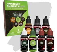The Army Painter, Combat Se7ens: Awakened Ancient Alloy, 7 x 18 ml Warpaints Fanatic: 1 Acrylic, 1 Effects, 3 Metallics, 2 Washes, Perfect for Miniature Quality Hobby Paints for DnD & Warhammer Figure