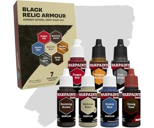 The Army Painter, Combat Se7ens: Black Relic Armour, 7x18ml Acrylic Paints