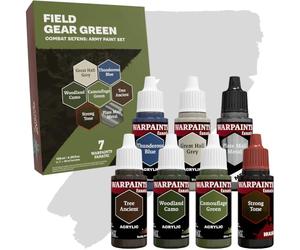 The Army Painter, Combat Se7ens: Field Gear Green, 7x18ml Acrylic Paints