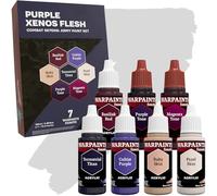The Army Painter, Combat Se7ens: Purple Xenos Flesh, 7x18ml Acrylic Paints | Paint Kit incl. 7 Warpaint Fanatic: 5 Acrylic & 2 Washes, Perfect for Miniature Model Hobby Paints & for Figures