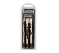 The Army Painter GameMaster Character Brush Set - 3 Essential Model Paint Brushes: 1 Detail Paint Brush, 1 Monstrous Brush and 1 Dry Brush. A Paint Brush Set For Warhammer 40k or DnD Miniature Paint