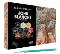 The Army Painter Masterclass John Blanche Set Volume 1 Combo 10x18ml Paints | Model Paint Set Incl. 6 x Warpaints Fanatic Paints, 1 Speedpaint, 2 Washes, 1 Metallic, 1 Print & 1 Brush, Miniature Figures