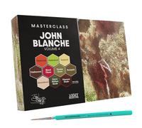 The Army Painter, Masterclass John Blanche Volume 4 Set Combo, 8 x 18 ml Warpaints Fanatic Paints, 2 Washes, 1 Dipit Brush & 1 Art Print - for Miniature Wargaming