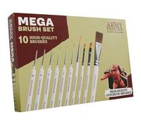 The Army Painter, Mega Brush Set, 10 Wargamers Miniature Paint Brushes - 3 for Layering, 2 for Drybrushing, 3 for Detailing & 2 for Large models